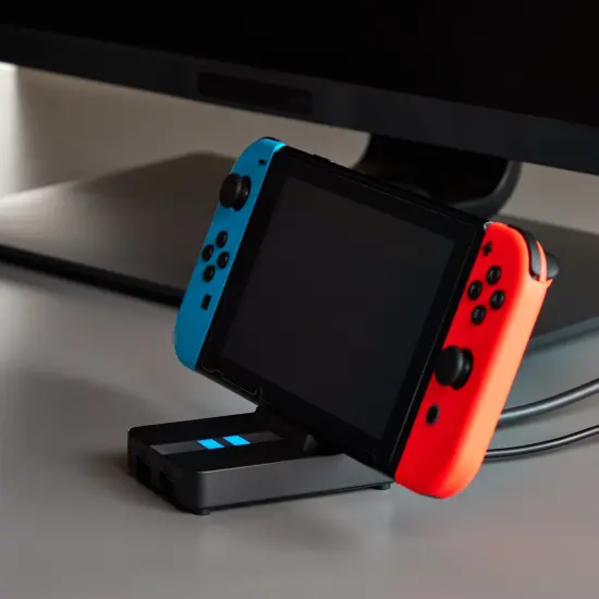 Docking Station for Nintendo Switch/ Switch OLED, Portable TV Dock with Cooling fan, HDMI and USB Outputs, Black {3}