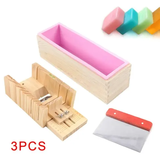 Pro Soap Making Supplies Kit 3 pcs Set Soap Tools Cakes Mold Handmade DIY {3}