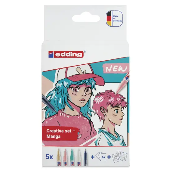 Edding Creative Manga Drawing Set - Assorted, Set of 15 {1}