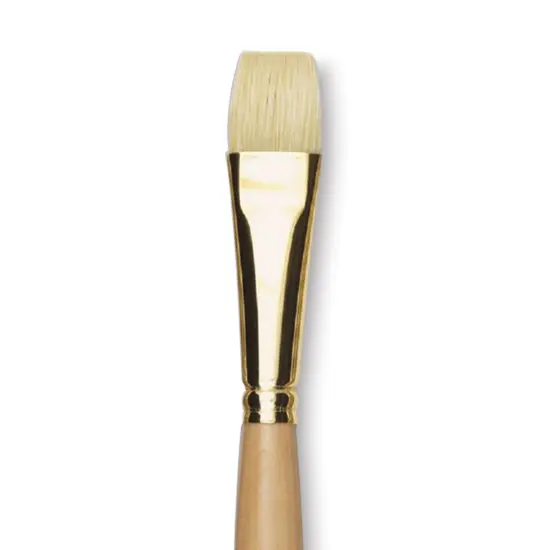 Raphaël D'Artigny Interlocked White Bristle Brush - Bright, Long Handle, Size 20 {1}