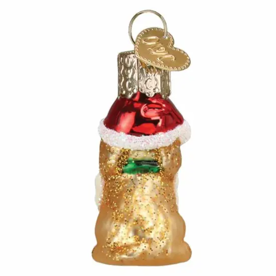 Old World Christmas 2.0 Inch Mini Jolly Pup Tree Ornament , Gumdrops Collection Canine Dog Gold {2}