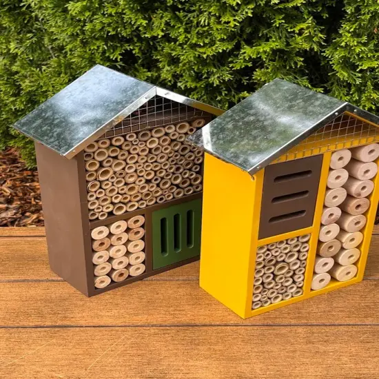 Sunny Multi-Room Pollinator HOTEL - Tin Roof Heavy Duty Brown {6}