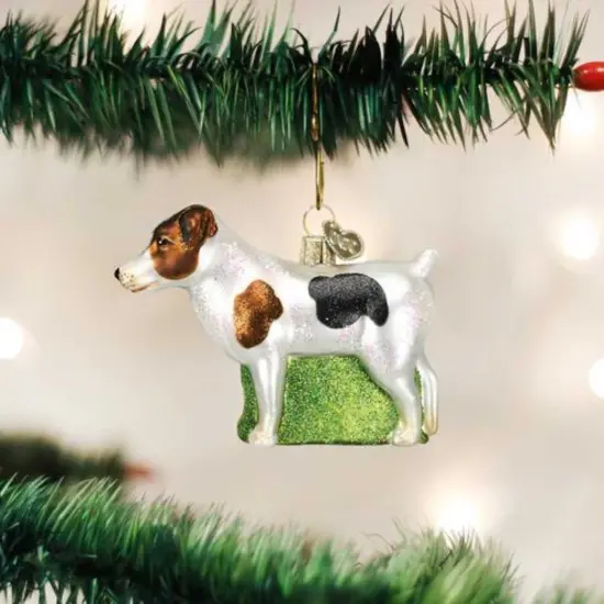 Old World Christmas 2.5 Inch Jack Russell Terrier Christmas Tree Ornament , Ornament Dog Mans Best Friend Multicolored {3}
