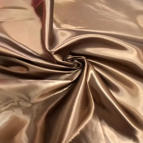 1 Yard Brown Bridal Satin Fabric 58/60 Inch Wide Smooth Lustrous Polyester for Sewing, Fashion & Decor {2}