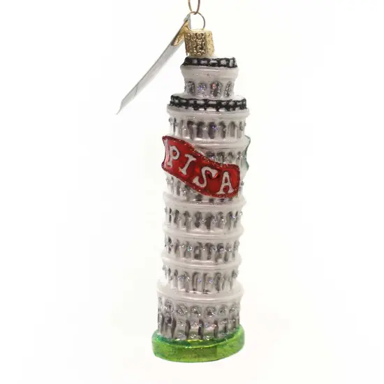 Old World Christmas 5.5 Inch Leaning Tower Of Pisa Tree Ornament , Ornament Italy Multicolored {1}