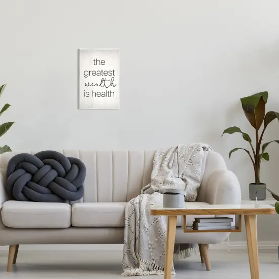 Stupell Industries Greatest Wealth Is Health Phrase Wall Plaque Design By Lil' Rue {8}