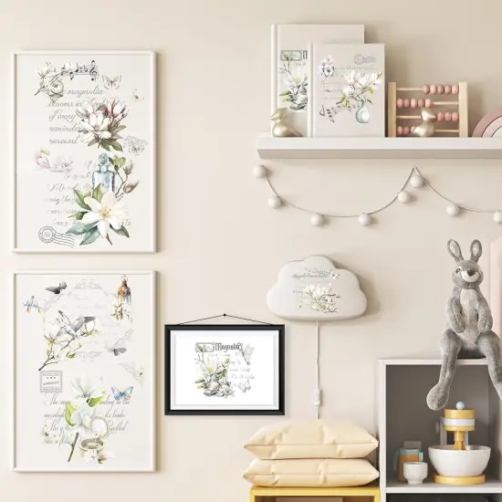 16 Sheets Vintage Floral Rub on Transfers {4}