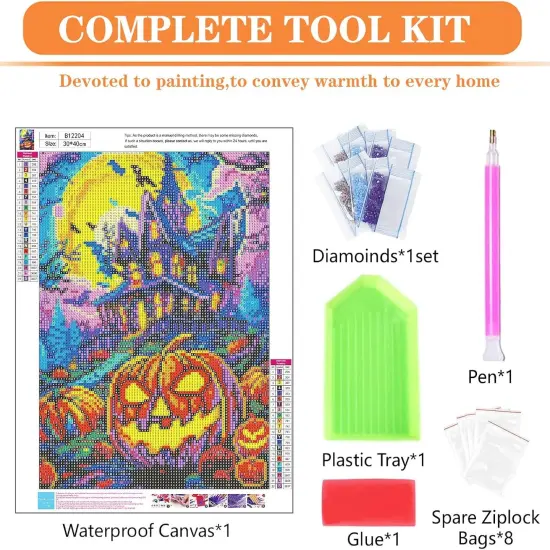 12x16inch - Halloween Diamond Painting Kit {5}