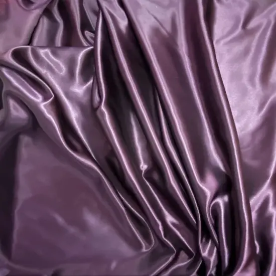 1 Yard Plum Bridal Satin Fabric 58/60 Inch Wide Lustrous Shiny Material for Tablecloths, Curtains & Garments {2}