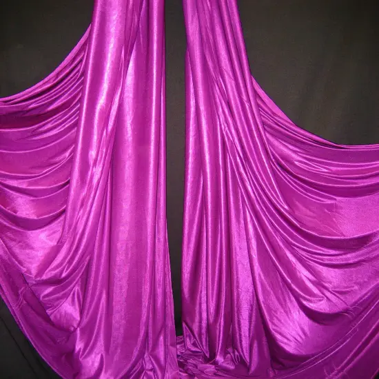 1 Yard Magenta Polyester Fabric Low Stretch For Yoga Hammocks Stage Drapes Crafts 108&Prime;-120&Prime; Wide {1}