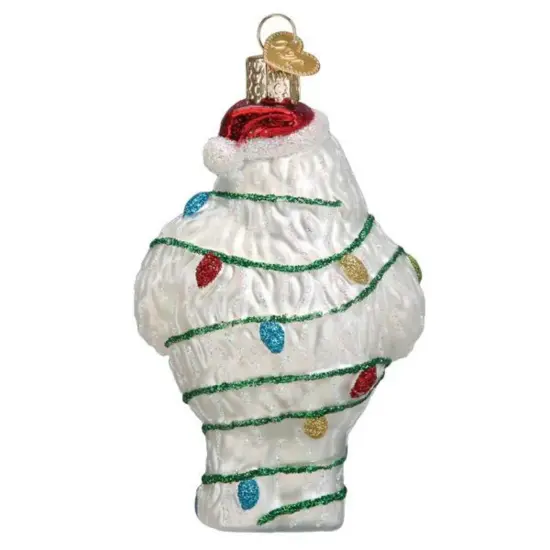 Old World Christmas 4.5 Inch Bumble Christmas Tree Ornament , Ornament Rudolph Red-Nosed White {2}