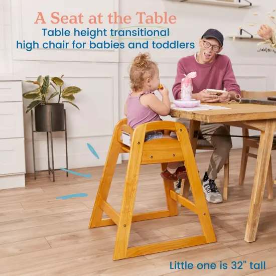 ASATT High Chair, Toddler Chair Honey {3}