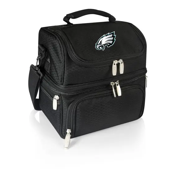 NFL Pranzo Lunch Bag Cooler with Utencils Black {1}
