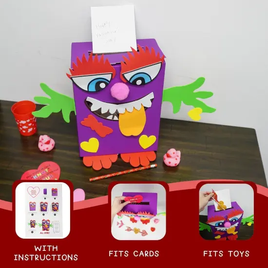 4E&rsquo;s Novelty DIY Monster Mailbox &ndash; Fun Valentine Day Monster Mailbox & Toy Mailbox for Kids {2}