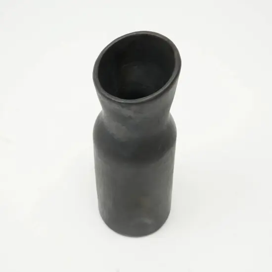 Decorative Handcrafted Longpi Pottery Vase - 11 Inch Height {4}