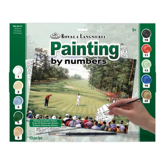 PAL29 | Painting by numbers™ 13pc 11.25" x 13.375" Augusta Golf Painting Project {1}