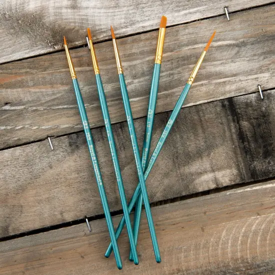 RSET-9197 | 5pc Golden Taklon Variety Brush Set {3}