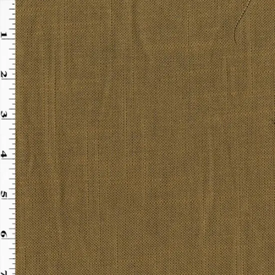 Cinnamon Brown Woven Solid Slub Woven Home Decorating Fabric By the Yard {1}