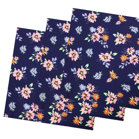 Damsel Daisy Printed Spandex Fabric {5}
