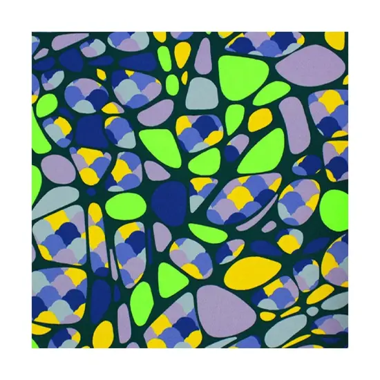 Neon Party Pebbles Printed Spandex Fabric Multicolor {5}