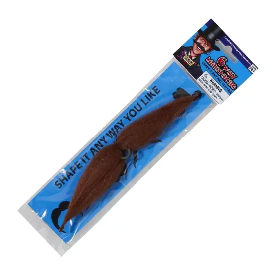 Shape It 6 Ways Brown Moustache Costume Accessory {3}