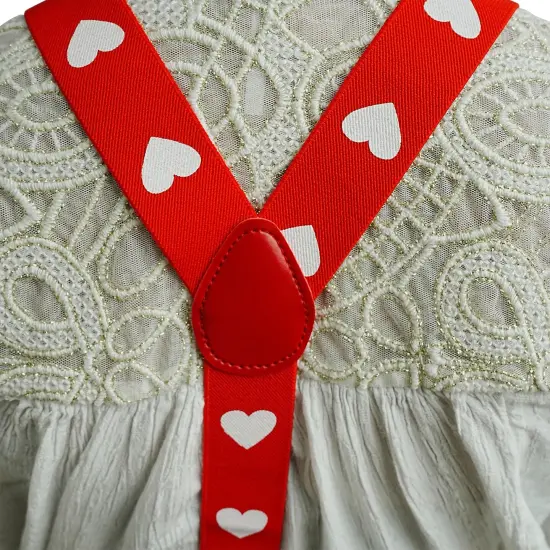 Valentine's Day Heart Adult Costume Suspenders {7}