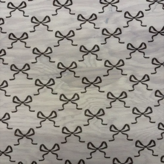 1 Yard Bow Print Mesh Stretch Fabric for Costumes and Dancewear Red {2}