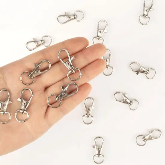 50PCS Metal Lobster Claw Clasp with Key Rings {4}