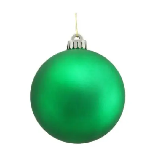 150mm Matte Green Shatterproof Christmas Ornament Ball-XH100709 {2}