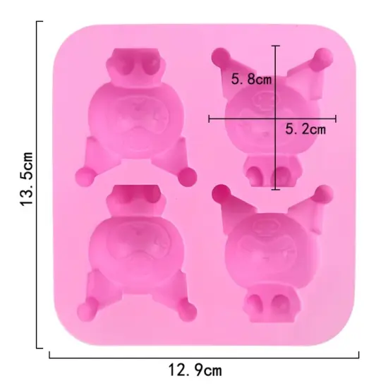 Cute Goth Bunny Silicone Mold {2}