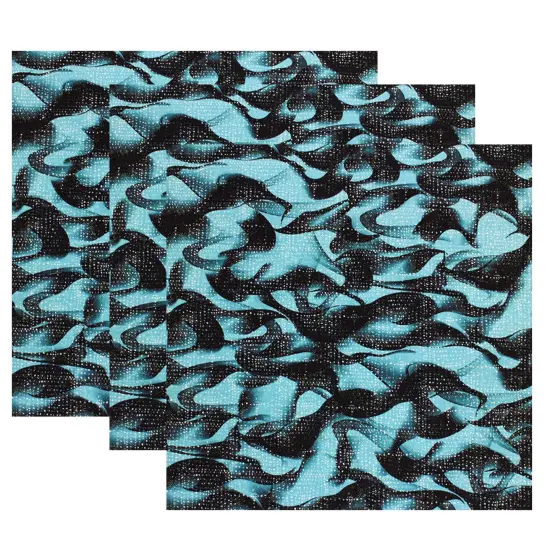 1 Yard Dots on Waves Printed Spandex Fabric {6}