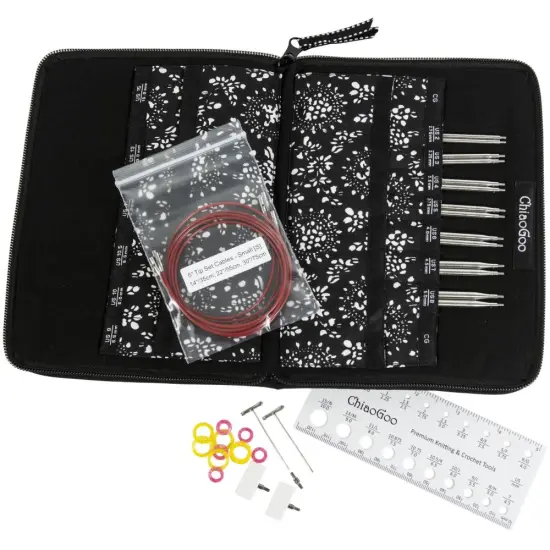 ChiaoGoo TWIST Red Lace Interchangeable 5" Tip Set - Small - US 2-8 (2.75-5mm) {3}