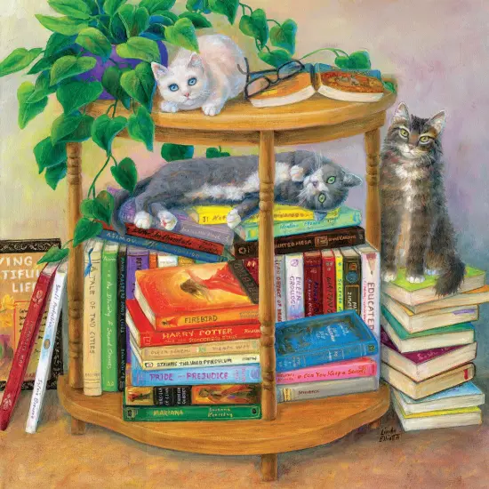 Sunsout Bookish 500 pc Jigsaw Puzzle 31653 {1}