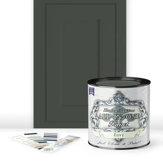 ALL-IN-ONE Paint, 2 Quart Cabinet Paint Bundle and Tool Kit Envy {2}