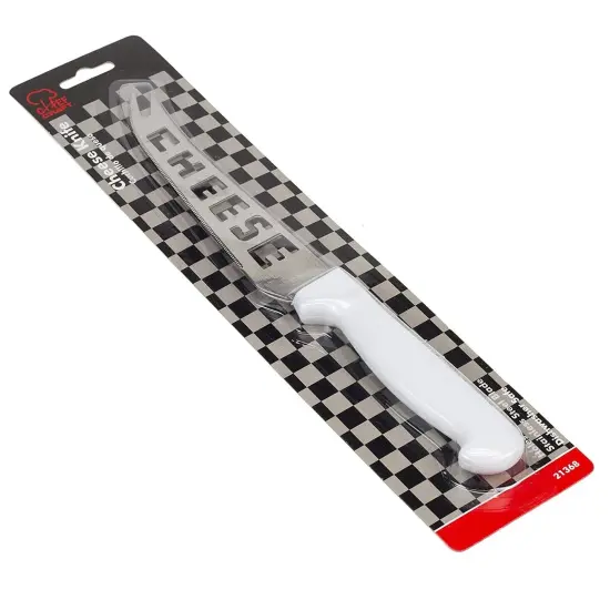 Chef Craft Serrated Stainless Steel Blade Cheese Knife with Pronged Serving Tip {3}