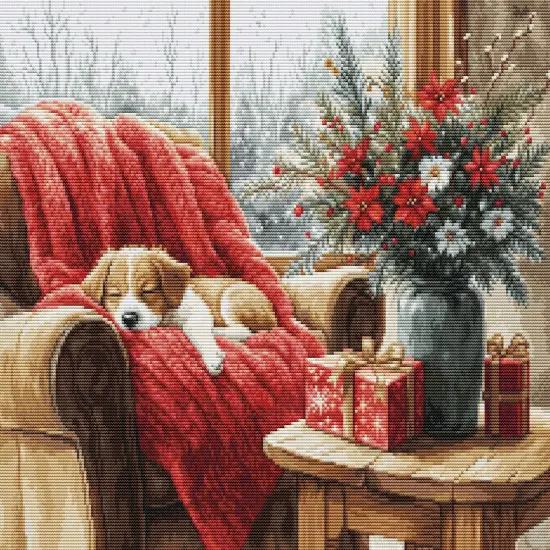 Christmas Moment B711L Counted Cross-Stitch Kit {1}
