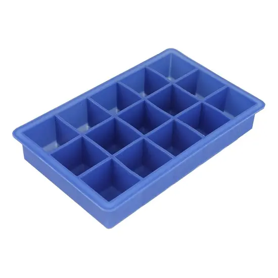 Chef Craft 15-Cube Silicone Ice Cube Tray - Makes Large 1.25" Easy To Remove Cubes {1}