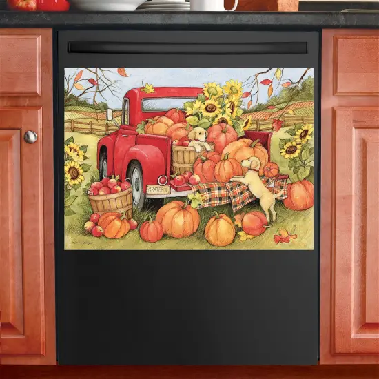 Collections Etc 3-Piece Seasonal Decorative Kitchen Dishwasher Magnet Set {4}