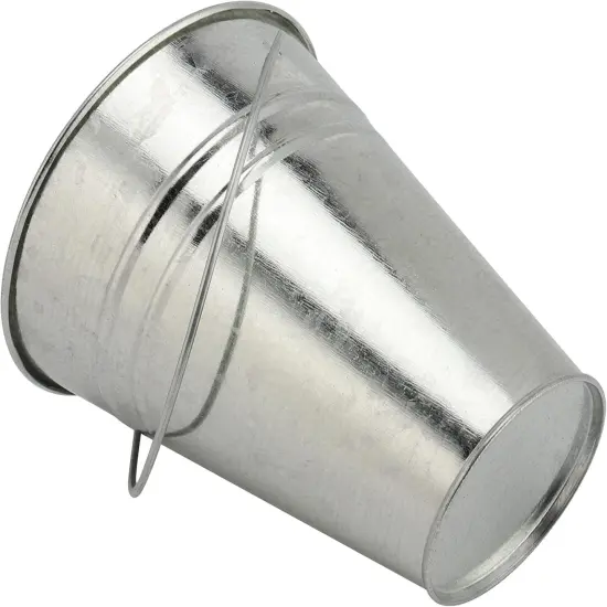 Galvanized Mini Buckets - Tin Pails {2}