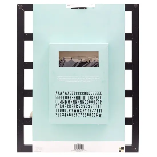 DCWV Backless Letterboard 16"X20"-Black {3}