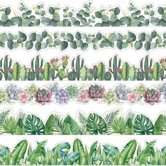 Borders for Bulletin Board, 118 ft Green Eucalyptus Bulletin Board Boarders {1}