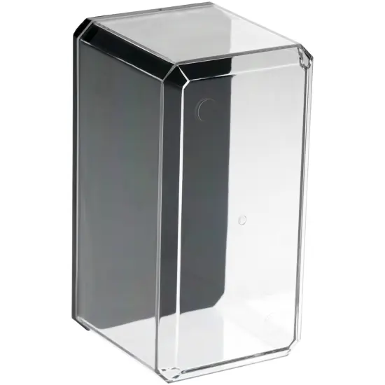 Pioneer Plastics 164C Clear Plastic Display Case with Black Base for 1:64 Scale Cars, 3.5" W x 1.625" D x 1.75" H (Mailer Box) {3}