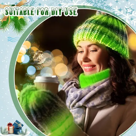 5 Rolls Glow in The Dark Yarn {3}