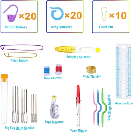 102pcs Crochet Hooks Set {3}