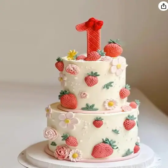 2-Cavity STRAWBERRY BUNCH MOLD {5}