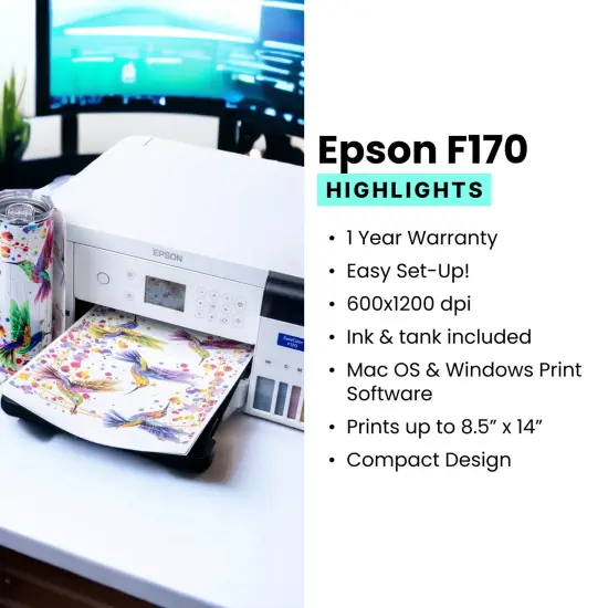 Epson&reg; F170 Sublimation Starter Kit {6}