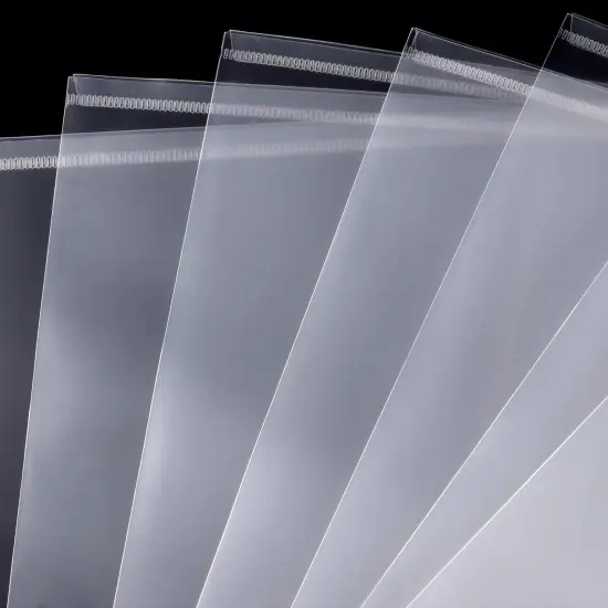100 Pack 13 X 9 Inch Clear Plastic Envelope Folder {3}