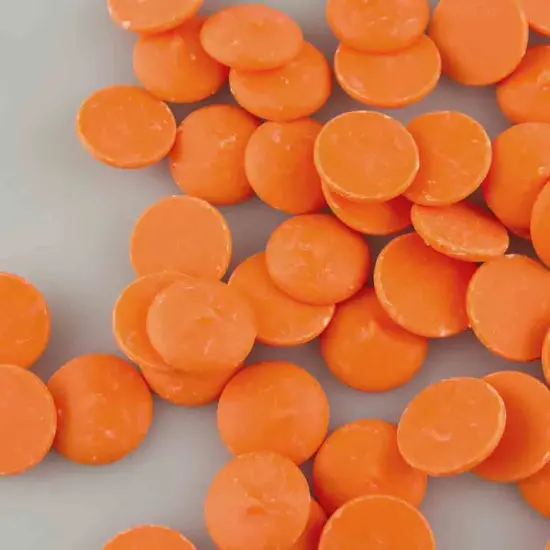 2.5lb Merckens Orange Chocolate Candy Melts for Dipping Coating Drizzling Baking and Decorating {5}