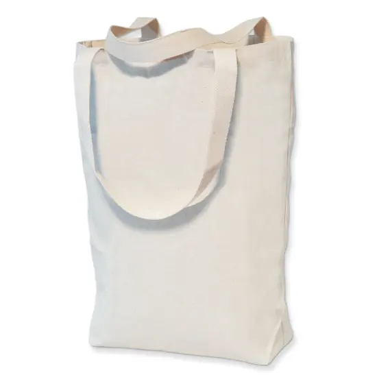 Tote Bags, Large Canvas, 11" x 14" x 4", 1 Count {1}