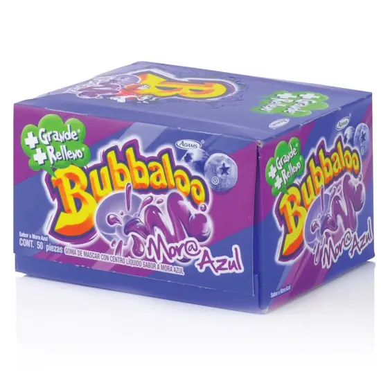 Bubbaloo Chicle Mora Azul 290g 47ct {1}